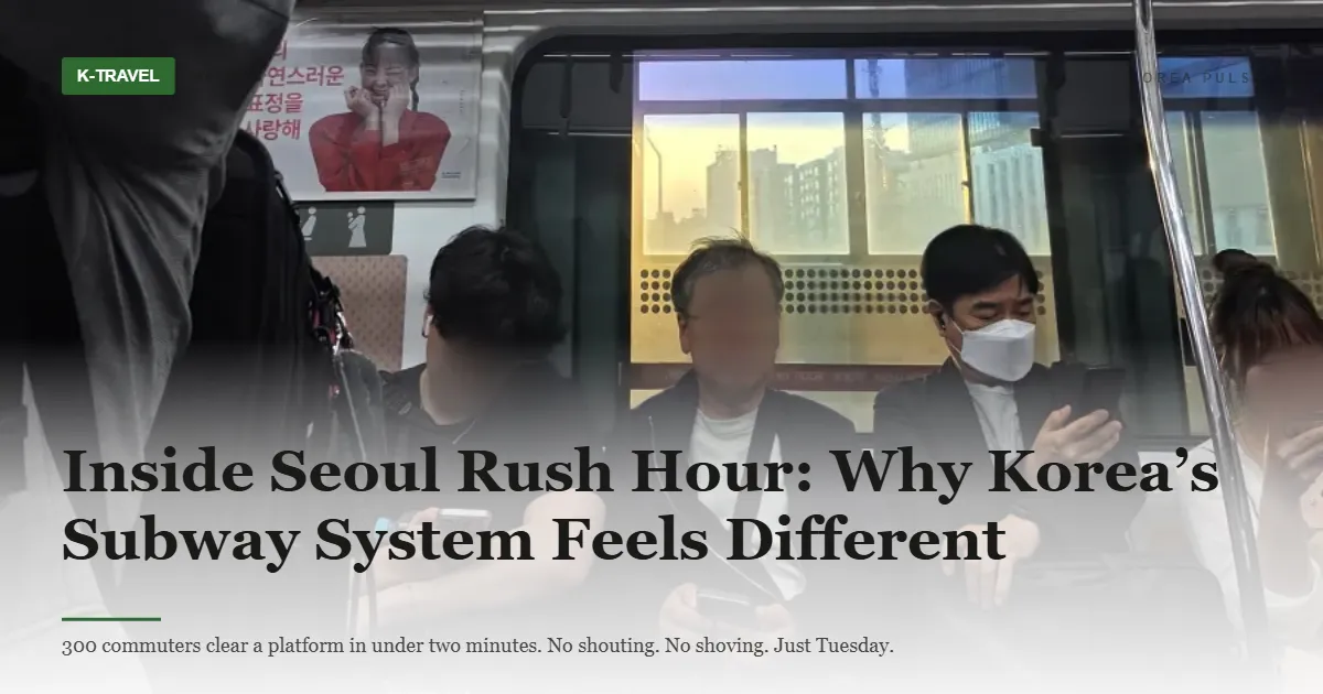 Inside Seoul Rush Hour: Why Korea's Subway System Feels Different
