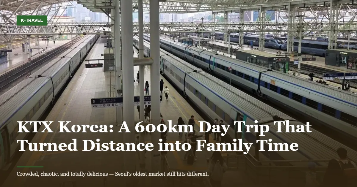 KTX Korea: A 600km Day Trip That Turned Distance into Family Time