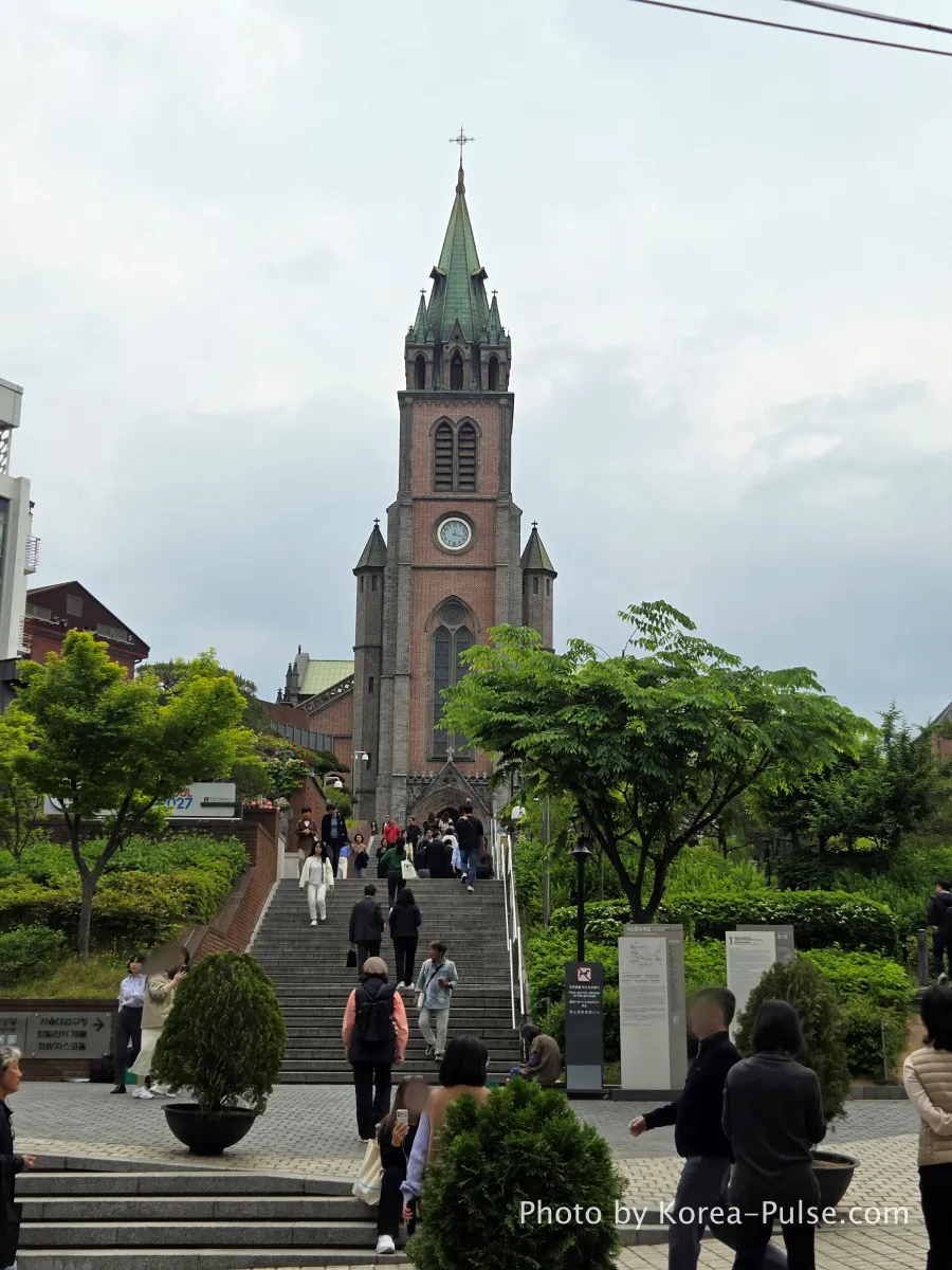 myeongdong cathedral seoul may street view
