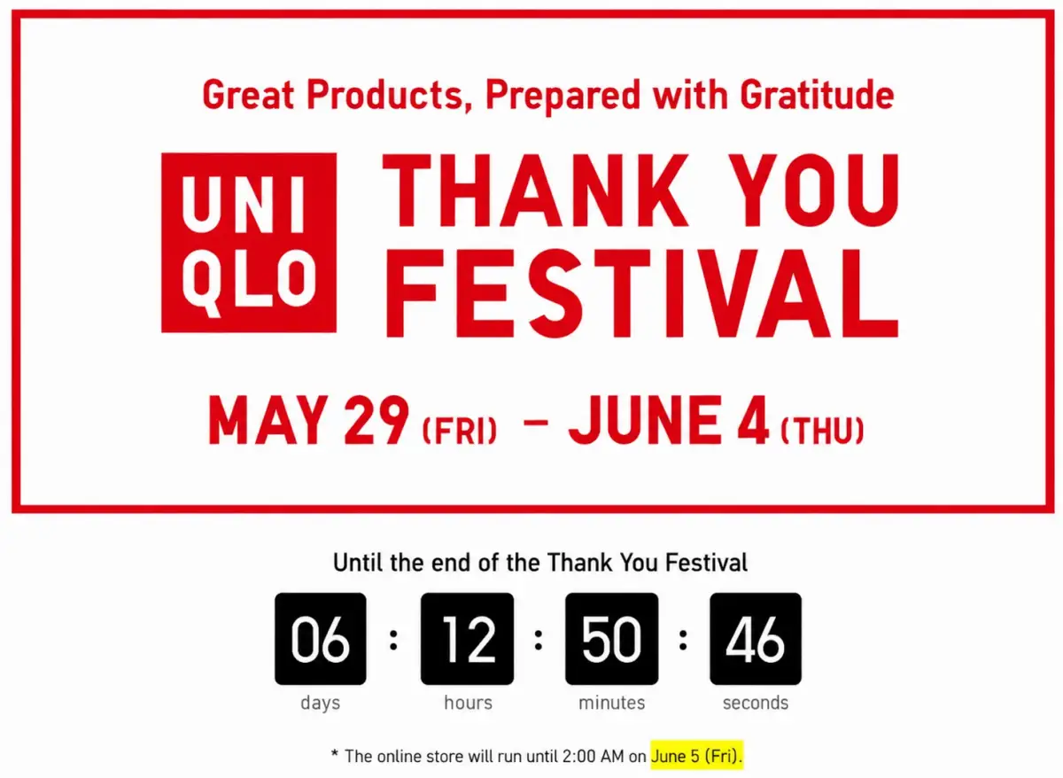 uniqlo thank you festival