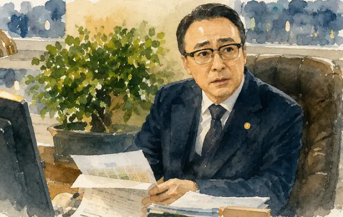 Teach You a Lesson Netflix: Korea's Most Satisfying Binge of 2026 3 Lee Sung-min as Minister Choi Gang-seok ERPB founder in Teach You a Lesson Netflix 2026