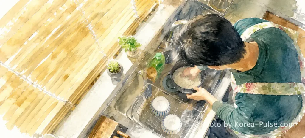 Agent Kim Reactivated: The Sleeper Has Awakened 2 Agent Kim Reactivated So Ji-sub as Manager Kim washing rice in kitchen scene SBS 2026