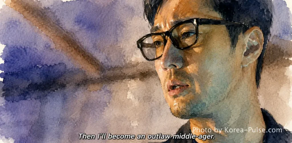 Agent Kim Reactivated Just Broke a 5-Year Record, And One Actor Now Owes the Internet 13 Hours of Silence 1 Agent Kim Reactivated So Ji-sub outlaw middle-aged man scene watercolor illustration