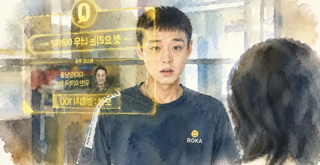 The Legendary Military Cook: Korea's Most Addictive Drama of 2026 2 The Legend of Kitchen Soldier status window system fantasy CGI holographic screen Private Kang Seong-jae tvN 2026
