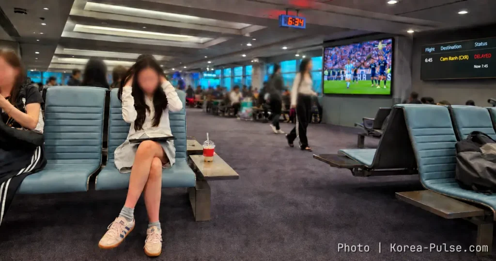 BTS at the 2026 World Cup Final: Why “Dynamite” Hit Differently at an Airport Gate 1 BTS World Cup 2026 Final playing on a large screen at an Incheon Airport departure gate