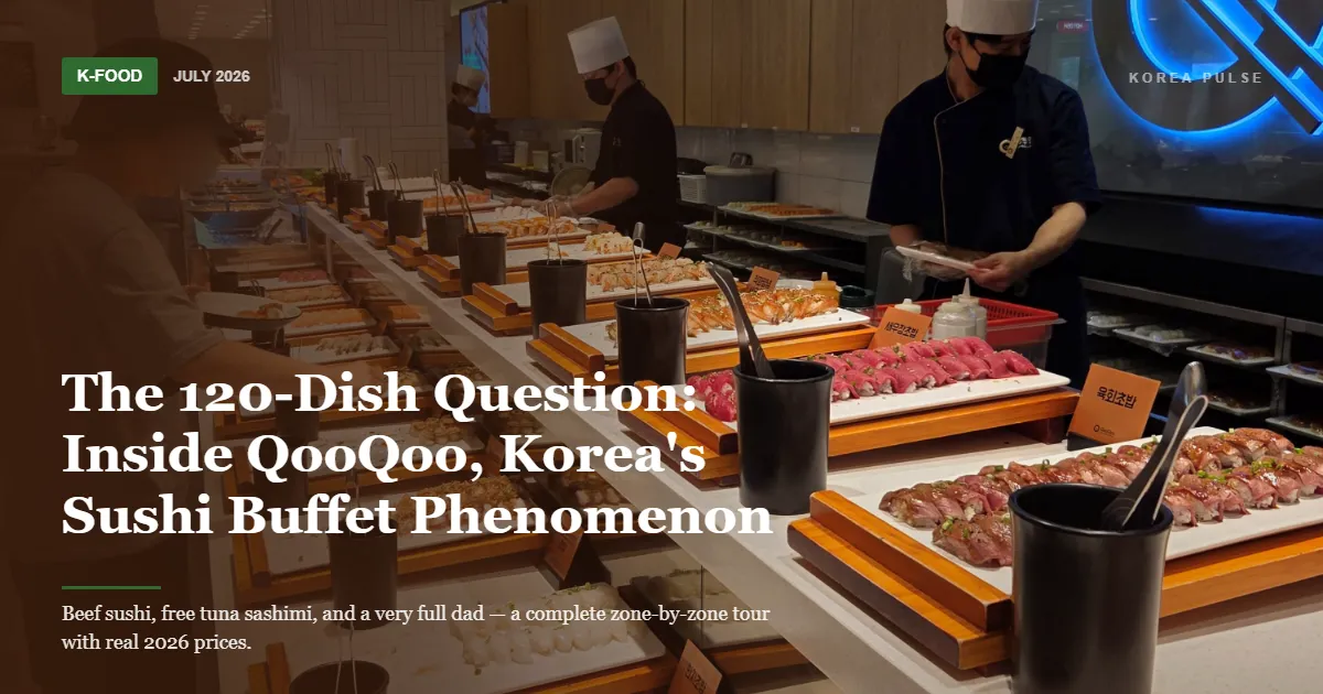 The 120-Dish Question: Inside QooQoo, Korea's Sushi Buffet Phenomenon